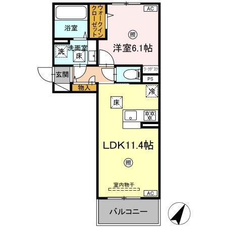 クリスタルパークテラス（103） 間取り図画像