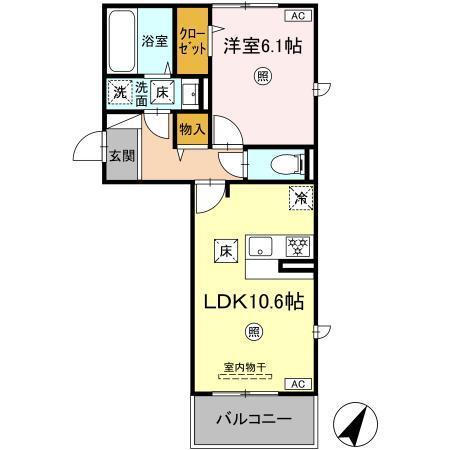 カーサフェリーチェ（清水新地）（101） 間取り図画像