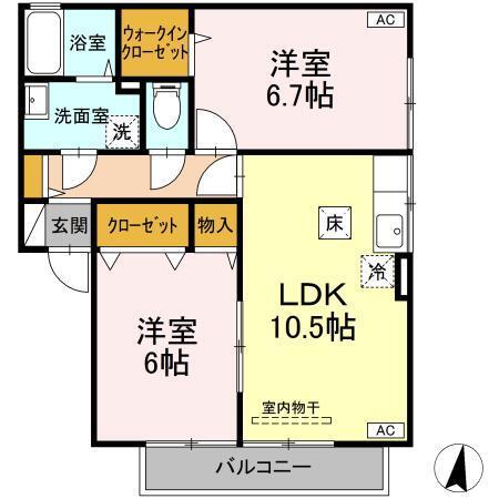 パレオ　A棟（103） 間取り図画像