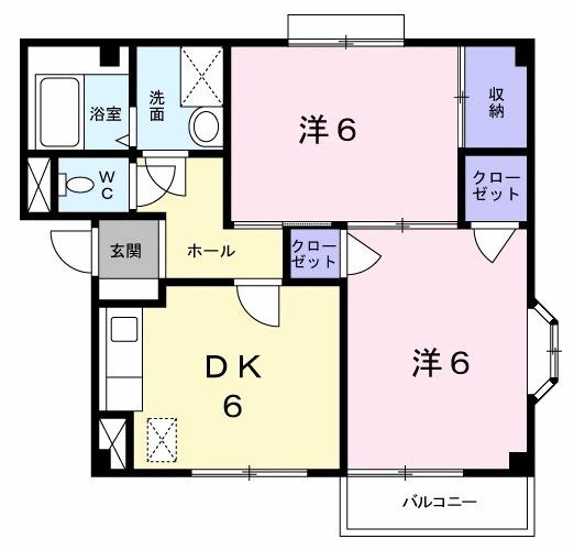 レジデンスビバⅡ（102） 間取り図画像