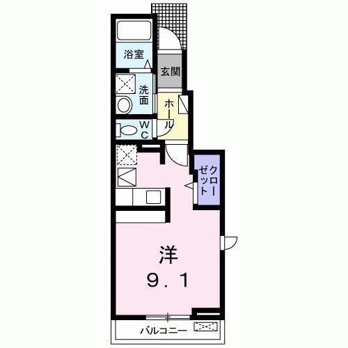 サニーヒル武蔵（101） 間取り図画像