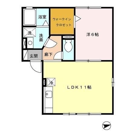 ロイヤルコーポ弓削（103） 間取り図画像