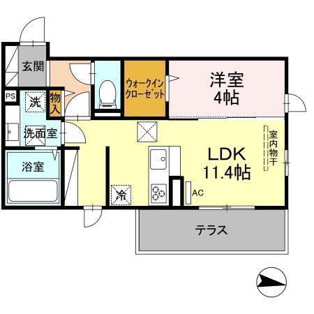 Grande Kawazu（102） 間取り図画像