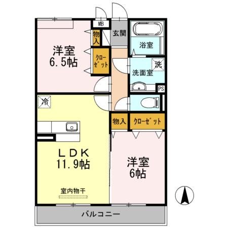 ルミエール国府（303） 間取り図画像