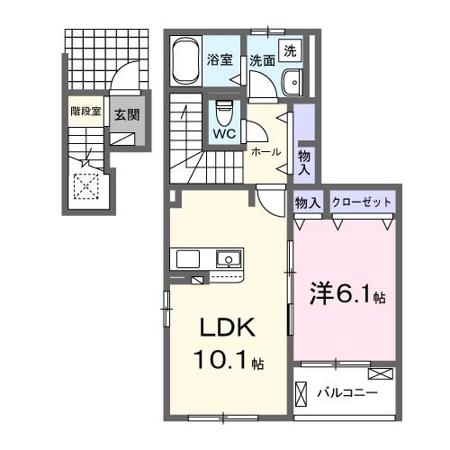 アバンツァートⅠ（205） 間取り図画像