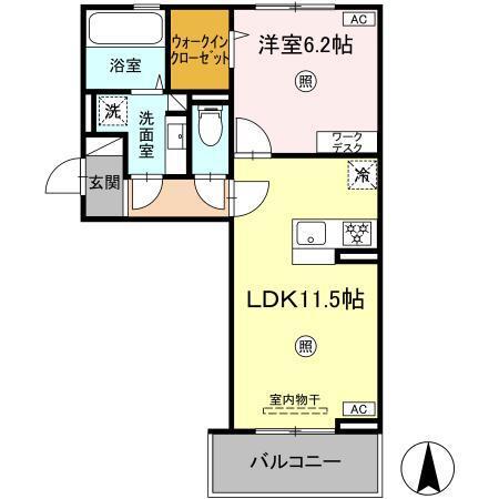 SAKURA　B棟（305） 間取り図画像