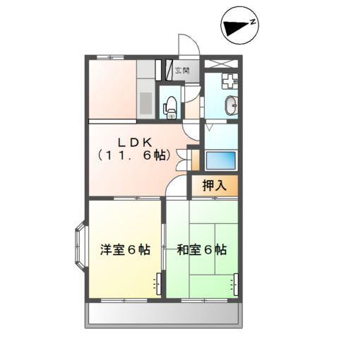 グリーンヒル壱番館 間取り図画像