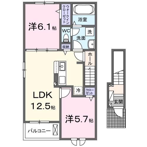 ウェスト須屋（201） 間取り図画像