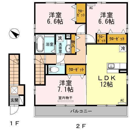 セントセシリア（201） 間取り図画像