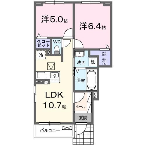 コンフォルト　タツダ（101） 間取り図画像