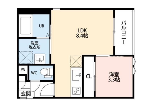 REGALEST上熊本（301） 間取り図画像