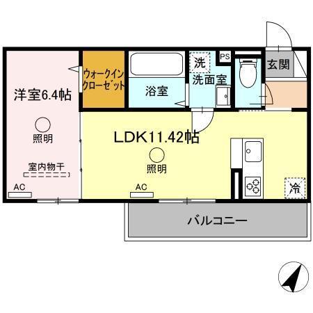 サン ベルナール（203） 間取り図画像