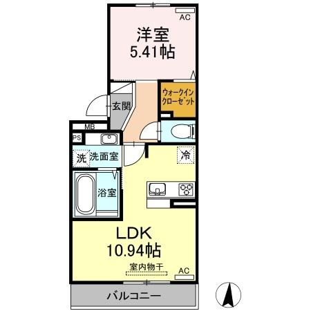 アンファン　ウルー（201） 間取り図画像