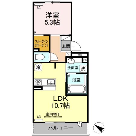 シェラール・インター（202） 間取り図画像