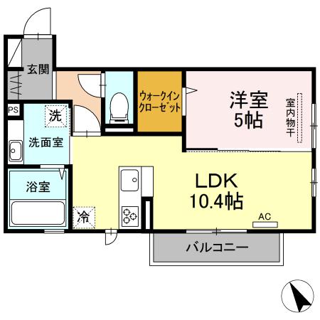 グランシャリオ須屋Ⅱ（202） 間取り図画像