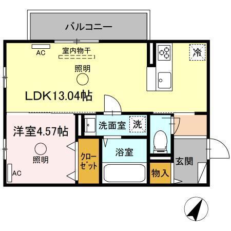サン ベルナール（305） 間取り図画像