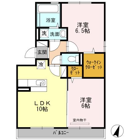 サンハイム須屋　A棟（301） 間取り図画像