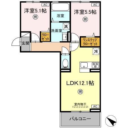 フェニックスアレシア（205） 間取り図画像