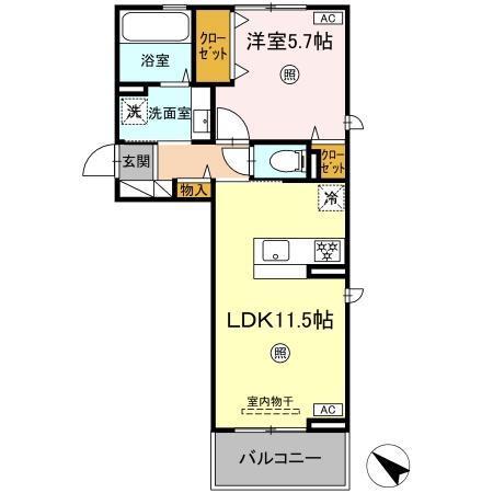 フェニックスアレシア（301） 間取り図画像