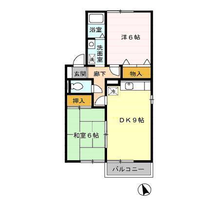 ラヴェルム　A棟（201） 間取り図画像