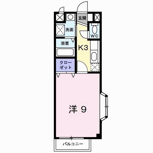 エレガンテ（201） 間取り図画像