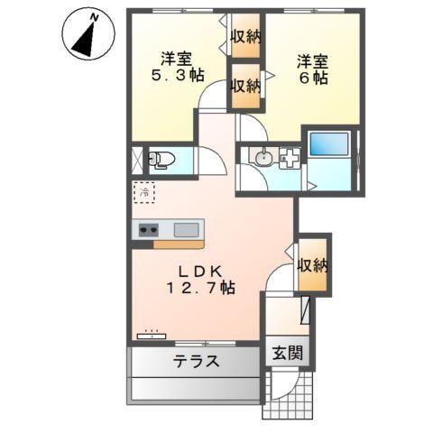 ピュアステージⅠ 間取り図画像