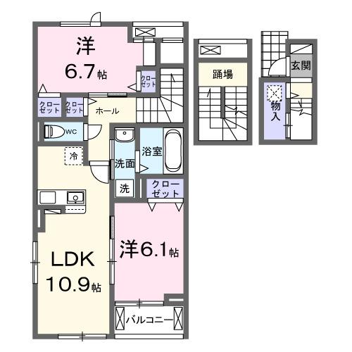 ルミノーソ（305） 間取り図画像