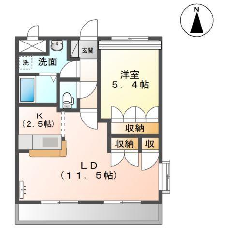 ｐｌａｃｅ　ｄｅ　ｖｅｒｔ　Ｂ 間取り図画像