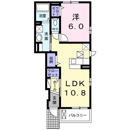 ミニョン・レーヴ（102） 間取り図画像