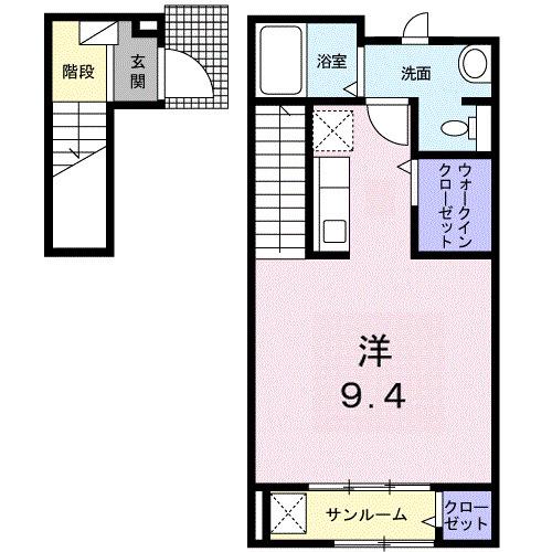 グリーンフローラ　南（202） 間取り図画像