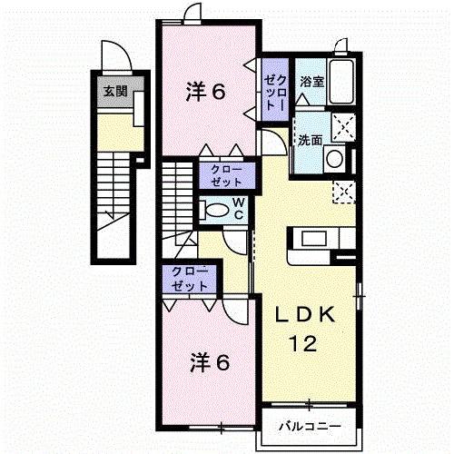 シャルマンコート（201） 間取り図画像
