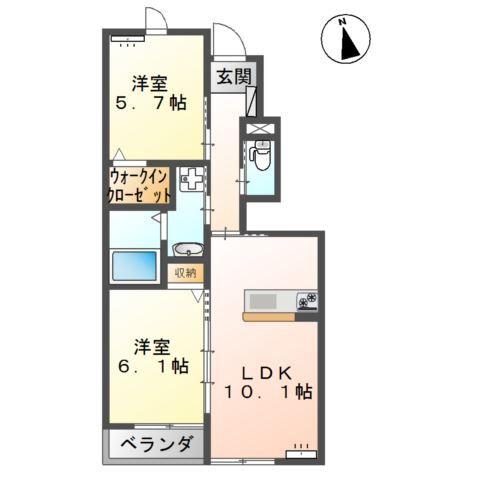 メープルⅡ 間取り図画像