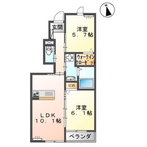 メープルⅡ 間取り図画像