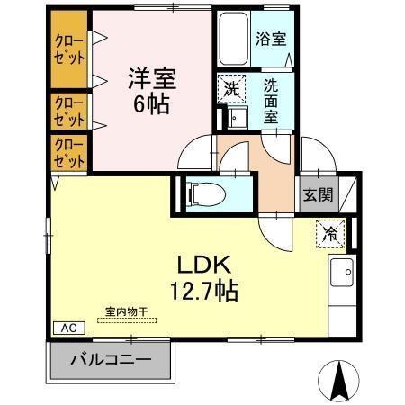 オークスドュール・ウルゲ　B棟（210） 間取り図画像