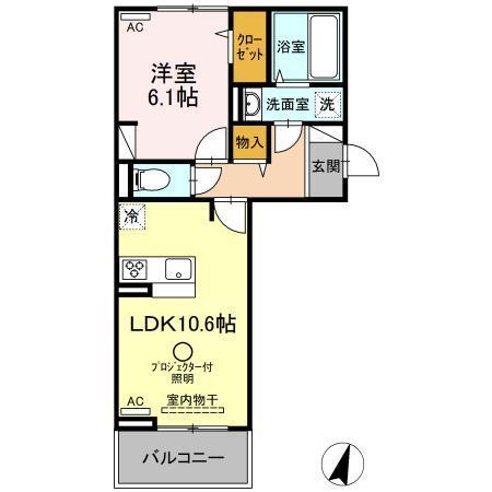 ef三番館（303） 間取り図画像