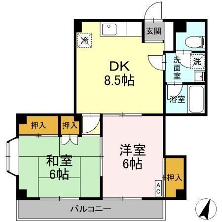 松本ビル（303） 間取り図画像