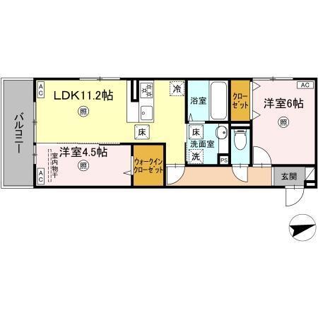 TORISIA上代（102） 間取り図画像
