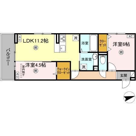 TORISIA上代（302） 間取り図画像