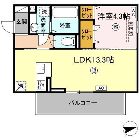 TORISIA上代（305） 間取り図画像