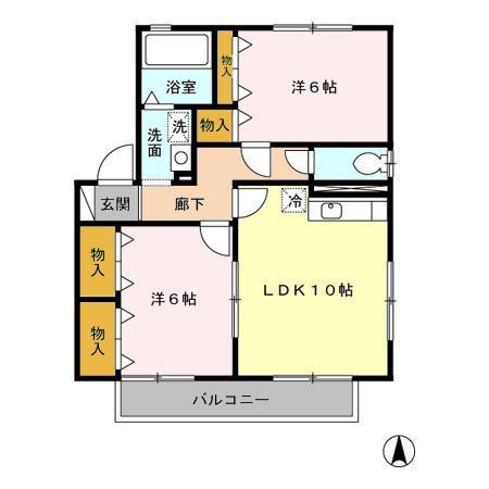 サンフレア　C棟（106） 間取り図画像