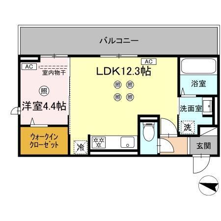 TORISIA飛田（202） 間取り図画像