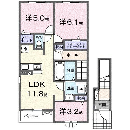 ルシール（201） 間取り図画像