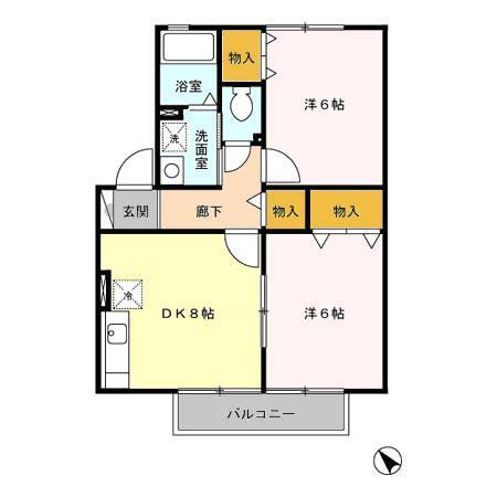 ラフィーネ（203） 間取り図画像