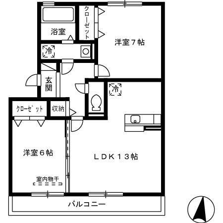 エスペラール（303） 間取り図画像