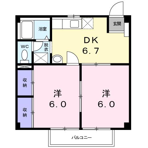 ＮＥＷ　ＣＩＴＹ天神（203） 間取り図画像