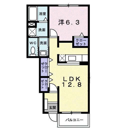 エンゼルコートⅡ（102） 間取り図画像