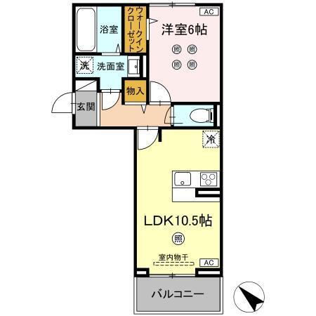 TSコート広崎（203） 間取り図画像