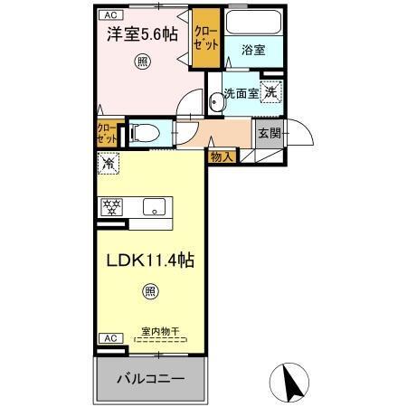D-ROOM須屋（トリシア）（203） 間取り図画像