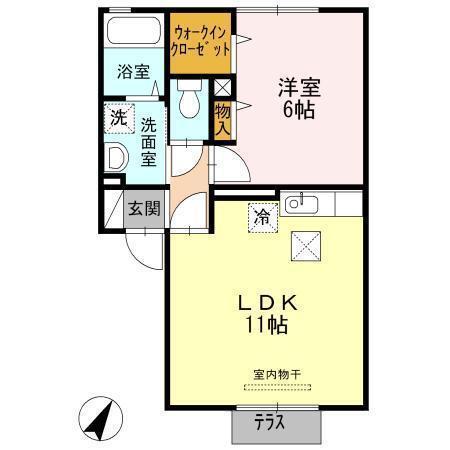 グッドラック高平（102） 間取り図画像
