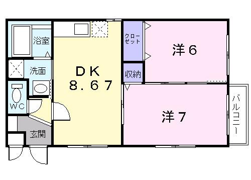 クアトロ（202） 間取り図画像
